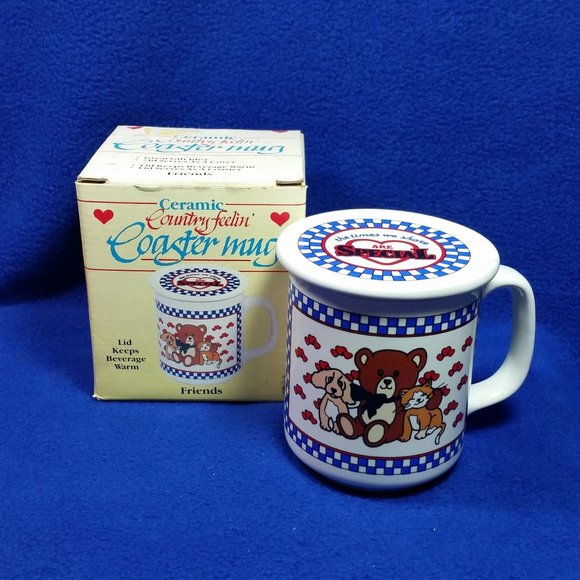Giftco Friends Country Feelin' Mug With Lid Coaster Gift For Friend In Box - Picture 1 of 10